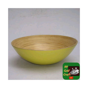 Cuenco de bambú hecho a mano para servir comidas, textura natural, plato de bambú ecológico, perfecto para decoración de mesa de comedor/Ideas de regalo - Product Image 3