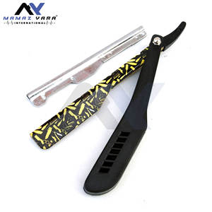 Rasoir droit professionnel pour barbier, en acier inoxydable, pliable, rasoir classique pour rasage humide, façonnage de la barbe, résultats de toilettage - Product Image 6