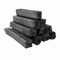 Charbon de bois en briquettes carrées de qualité A pour la restauration commerciale, respectueux de l'environnement, à haute teneur en cendres, 7800 Kcal/kg, prix unitaire en vrac par tonne
