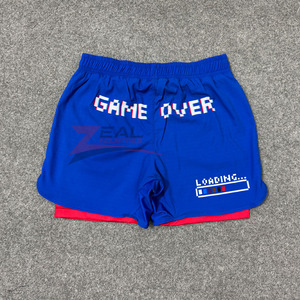 กางเกงขาสั้นไฮบริดแบบสั่งทำพิเศษ 2 ชั้น 2 in 1 สำหรับ MMA ยิวยิตสู บราซิลเลียนยิวยิตสู พิมพ์ลายแบบซับลิเมชั่น ผ้าไมโครสเตรช ผลิตในปากีสถาน - Product Image 2