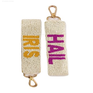 Elegante llavero multicolor personalizado con cuentas llaveros indio adornado a mano monedero bolso transparente llaveros - Product Image 5