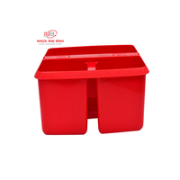 Conteneur alimentaire multifonctionnel en plastique à 3 compartiments, design moderne, OEM/ODM, vente en gros, rectangulaire, moulé par injection