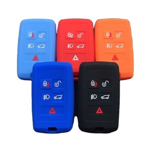 Housse de protection en silicone pour clé de voiture 2018, compatible avec Land Rover Range Rover SPORT Evoque Discovery Discovery 5, clé à 5 boutons - Product Image 1