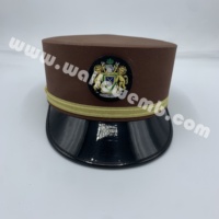 Gorra de Inmigración de Alta Calidad Personalizada para Mujer, Estilo Gambiano, Insignia Profesional, Uniforme, Tela de Poliéster, Ajuste Cómodo
