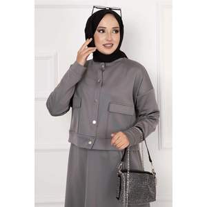 Conjunto de 2 piezas de tela con falda gris - Product Image 3