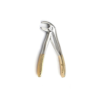 Pince d'extraction de poignée sur mesure demi or dentiste dents chirurgicales pince d'extraction dentaire en acier inoxydable