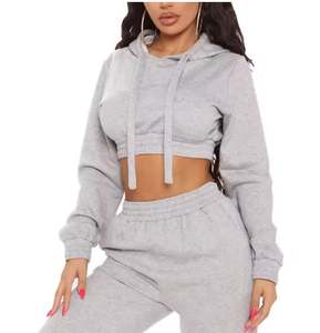 Venta al por mayor de calidad superior de las mujeres ropa de deporte Casual personalizado sólido con capucha último diseño transpirable secado rápido sudaderas bajo - Product Image 1