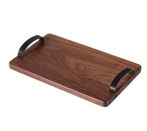 Vente chaude Personnalisé Rectangle Plateaux En Bois Écologique Petit Déjeuner Plateau De Service Ensemble pour La Maison Hôtel et Cuisine - Product Image 1