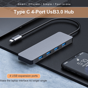 4 Trong 1 Máy Tính Xách Tay Hub Loại C Multiport <span class=keywords><strong>Adapter</strong></span> Với 4K Độ Phân Giải 100W Giao Hàng Điện 4 <span class=keywords><strong>USB</strong></span> 3.0 Cổng Mở Rộng - Product Image 2