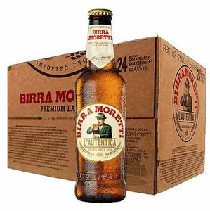 Cerveza Italiana Birra Moretti al por Mayor, 24 Botellas de Vidrio de 0.33L Cada Una, Contiene Gluten de Cebada, Receta Original Desde 1859 - Product Image 4