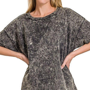 Nueva Camiseta de Mujer Lisa de Primera Calidad al por Mayor 2025, Camiseta Informal de Verano para Mujer - Product Image 6