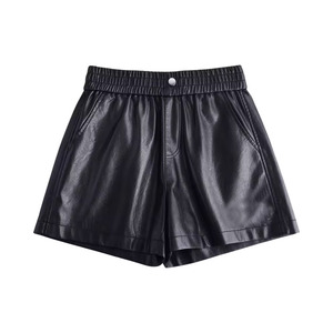KATBROS INDUSTRY <b>Women's</b> Leather Shorts Regular Fit <b>Waterproof</b> Windproof Casual Winter New Arrival High Quality OEM - Product Image 1