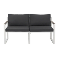 Prix de gros PHU LINH Modèle PLW-BARI Ensemble de mobilier d'extérieur moderne pliable Bari, table avec structure en acier et revêtement imperméable en PA