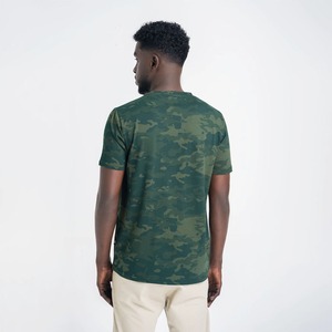 2025 meilleure vente Camouflage imprimé 100% coton hommes t-shirts décontracté coupe décontractée hommes séchage rapide t-shirts Logo personnalisé t-shirts - Product Image 3