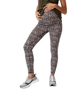 Pantalones de maternidad de cintura alta para mujeres embarazadas, mallas de embarazo de cintura alta hechas a medida, mallas de material ajustable y suave - Product Image 1