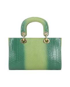 Monederos para niñas, logotipo personalizado, uso diario, 2025, cuero genuino con patrón de cocodrilo, bolsos cruzados de lujo para mujer, OEM de alta calidad - Product Image 2