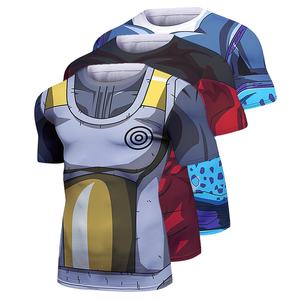 Camisetas Deportivas Ligeras y Transpirables de Punto para Hombre, Cuello Redondo, Spandex, Poliéster, 160g, Último Diseño, Ropa de Anime con Transferencia Térmica - Product Image 6