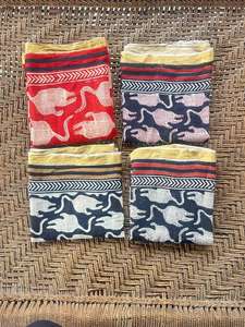 Traditional Print Beach Wear Long Sarongs Women Pareos Hand Made Block Printed Bagru Dabu Cotton Sarongs <b>Indian</b> Scarfs Wholesale - Product Image 5