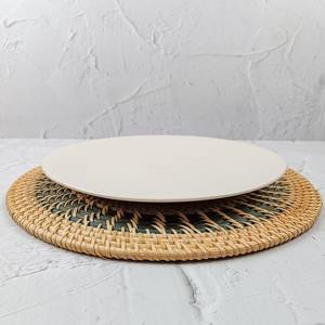 Set de table en rotin de style bohème écologique, tissé à la main, motif radial, forme ronde personnalisable, épaisseur fine, utilisation à domicile et pour les événements - Product Image 5
