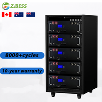 Baterai Lithium Rak Server 10.24kWh 51.2V 200Ah untuk Inverter Surya, Penyimpanan Baterai Rumah, dan Cadangan Daya Off Grid