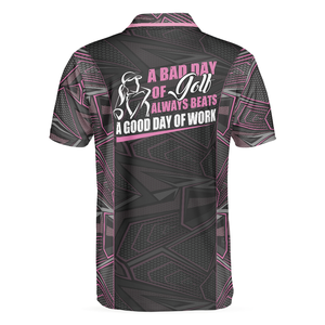 Polos personalizados de calidad superior Polo de golf Polo 100% poliéster manga corta Polo de golf de secado rápido para hombre - Product Image 3