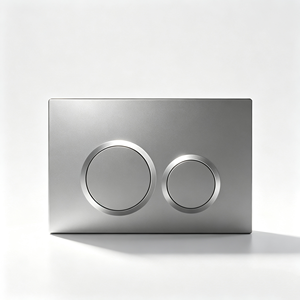 Plaque de commande moderne en ABS chromé pour chasse d'eau double, pour réservoir de toilettes encastré, bouton poussoir de remplacement pour toilettes suspendues - Product Image 2