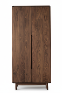 Armario Clásico de Dos Puertas con Paneles Lisos en Madera de Acacia con Acabado Natural - Product Image 2