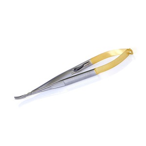 Tijeras microquirúrgicas oftálmicas, 14 cm, pinzas conjuntivales afiladas/afiladas, base de instrumentos de microcirugía - Product Image 3