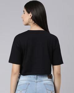 เสื้อคอกลมสำหรับสตรีผ้าฝ้าย100% สำหรับผู้หญิงเสื้อยืดคอกลมแบบเรียบ - Product Image 6