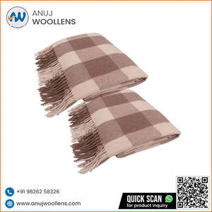 Couverture en laine douce de luxe de qualité supérieure Jacob par un fabricant indien à prix abordable - Product Image 6