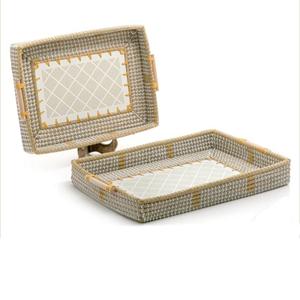 Plateau de service en métal rond décoratif gravé à la main pour mariage, décoration de la maison, cuisine, restauration, article utilisé - Product Image 5