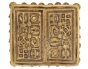 Chowki de latón de diseño moderno para Pooja decoración del hogar en forma cuadrada hecha a mano God Idol Chawki para boda y cumpleaños - Product Image 3