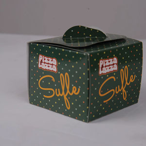 Boîtes d'emballage jetables pour boulangerie et pâtisserie, personnalisées, avec lamination mate, gaufrage et revêtement UV (carton ivoire) - Product Image 1