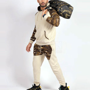Survêtement coupe-vent en coton et polyester dernier modèle, survêtement homme grande taille avec logo personnalisé - Product Image 3
