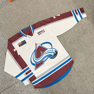 OEM Personnalisé Tackle Sergé Brodé Hockey sur Glace Jersey Rapidement Équipe Sublimation Hockey Uniforme - Product Image 1