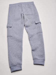 Pantalones Deportivos Grises de Algodón Grueso Personalizados al por Mayor, Pantalones Deportivos con Forro Polar, Pantalones de Hombre Lisos con Múltiples Bolsillos - Product Image 5