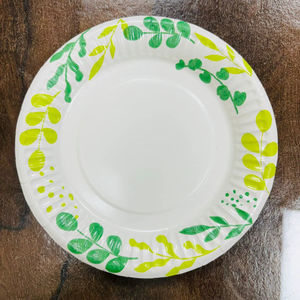 Free Sample High Quality Biodegradable Disposable Restaurant Plates 5 6 7 8 9 10 Inch Dishes Paper Plates made in INDIA - Product Image 1