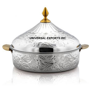 Olla de madera de diseñador, hecha a mano cazuela de diseñador de calidad superior, calentador de alimentos de Metal nuevo con estilo clásico - Product Image 4