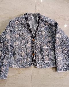 New Arrival Autumn Indian <b>Quilted</b> Jacket Handmade Patchwork Eco-Friendly Waterproof for Women - Product Image 2