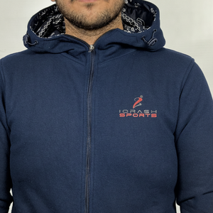 Sweat à capuche zippé pour homme de haute qualité, brodé, style streetwear thermique d'hiver, épaules tombantes, motif uni, basiques - Product Image 4