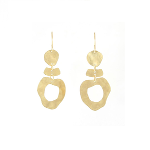 Nouveauté Janvier : Boucles d'oreilles florales contrastées style occidental, procédé de placage unique, qualité supérieure, fournisseur de bijoux de Chine, collection 2024 - Product Image 3
