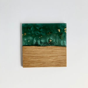 Natural Wooden Resin <b>Coaster</b> Set Artisan Crafted <b>Heat</b> Resistant Premium Quality Luxury Style Custom Colors Square Shape Home - Product Image 6