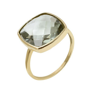 Natural 925 sterling silver <b>green</b> amethyst gemstone ring men's <b>jewelry</b> - Product Image 1