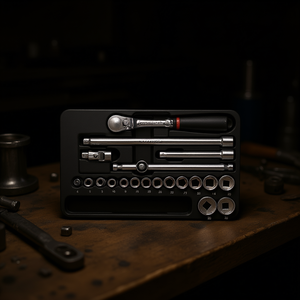 Usag 20-Piece <b>Ratchet</b> Set with Hexagonal <b>Sockets</b> and Inserts Product Category <b>Socket</b> - Product Image 3