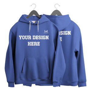 Sweat-shirt à capuche unisexe en coton 100% tricoté pour homme, anti-rides, respirant, séchage rapide, motif uni - Product Image 6