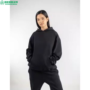 Vente en gros de sweats à capuche unisexes de haute qualité, 100% coton, coupe classique, en molleton/éponge française, écologiques, thermiques, unis - Product Image 6