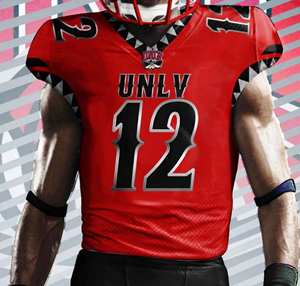 Uniformes de Fútbol Americano Personalizados de Manga Corta, Transpirables, con un Estilo Único en Rojo y Negro, Ropa Deportiva con Estampado por Sublimación - Product Image 6