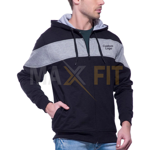 Maxfit เสื้อฮู้ดมีซิปสำหรับผู้ชายผ้าฝ้าย100% ระบายอากาศได้พร้อมซิปราคาที่ดีที่สุดสำหรับฤดูหนาว - Product Image 5