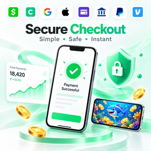 Service de passerelle de paiement en ligne XXPAYUS pour les distributeurs de jeux avec Cash App, Chime, carte ACH et système de paiement en temps réel - Product Image 1