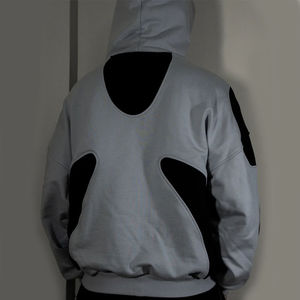 Sweat à capuche vierge surdimensionné avec logo personnalisé OEM Design 600 GSM Hoodie avec broderie 450 GSM Heavyweight Pullover Hoodie basics - Product Image 2